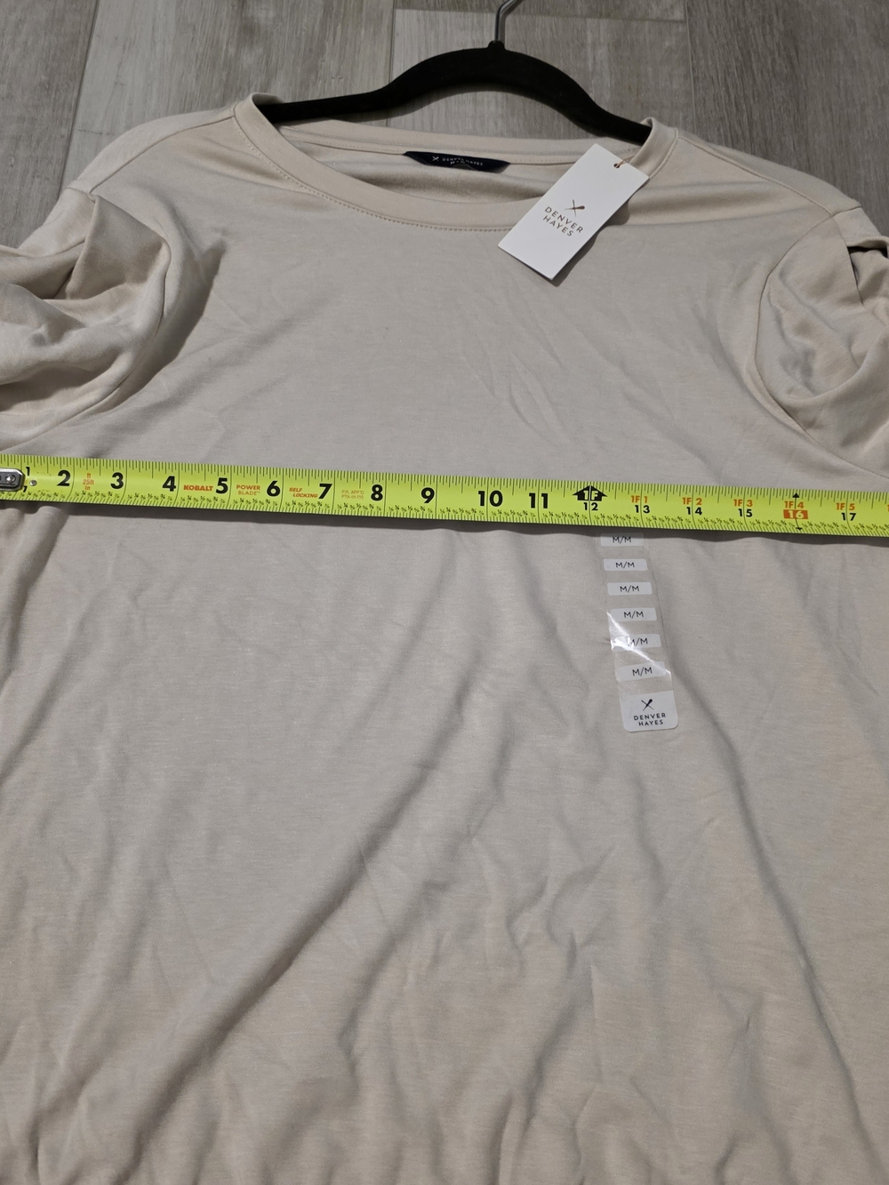 Denver Hayes Oatmeal Heather Long Sleeve Top Puff Sleeve Size Medium NWT - Picture 9 of 10